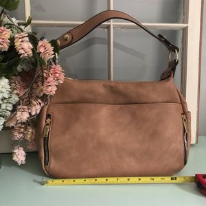 Tan shoulder bag